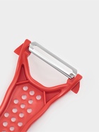 Овощечистка двухсторонняя Libra Plast «Скраб», 18 см, красная - Фото 5