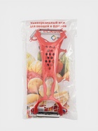 Овощечистка двухсторонняя Libra Plast «Скраб», 18 см, красная - Фото 8