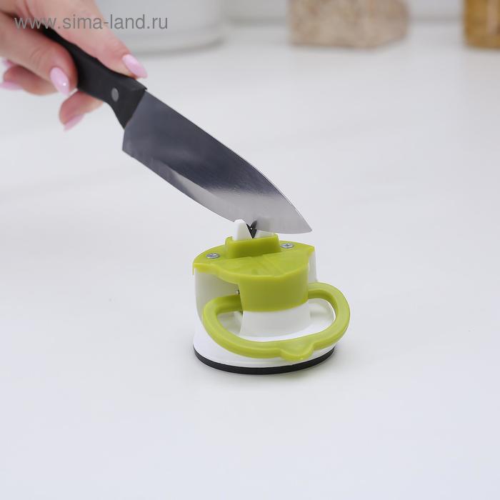 Точилка для ножей на присоске Libra Plast, пластик, МИКС - Фото 1