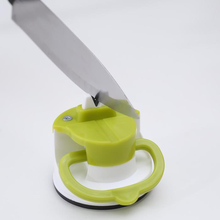 Точилка для ножей на присоске Libra Plast, пластик, цвет микс - фото 1896616374