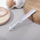 Овощечистка прямая, пластик ABC, 18 см, цвет белый - Фото 1