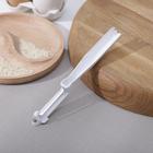 Овощечистка прямая, пластик ABC, 18 см, цвет белый - Фото 2