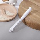 Овощечистка прямая, пластик ABC, 18 см, цвет белый - Фото 3