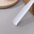 Овощечистка прямая, пластик ABC, 18 см, цвет белый - Фото 5