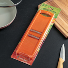 Тёрка для корейской моркови Libra Plast, 27.5×9 см, оранжевая - Фото 4