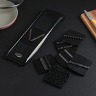 Овощерезка, с 7 насадками, 37,5 см, цвет чёрный - Фото 1