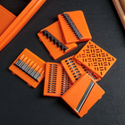 Овощерезка, с 7 насадками, цвет оранжевый, 36 см - Фото 2