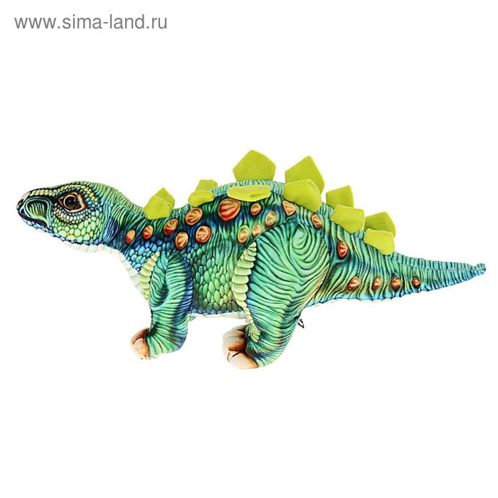 Мягкая игрушка «Динозавр Стегозавр», цвет зелёный, 38 см - Фото 1