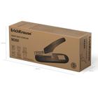 Степлер мощный ErichKrause, скобы: №24/6, 23/6, 23/8, 23/10, 23/13, 23/15, 23/17, 23/20, 23/23, до 210 листов, вмещает до 100 скоб, глубина закладки бумаги до 76 мм, чёрный - Фото 6