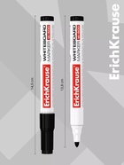 Маркер для доски ErichKrause. W-500, узел 2.5 мм, ширина линии 0.8-2.5 мм, спиртовой, чёрный - Фото 4