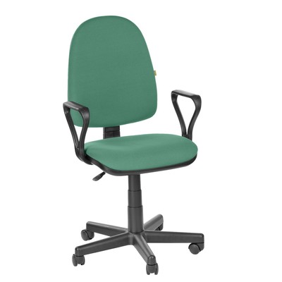Кресло оператора "Престиж Самба", зелёный, ткань (В-27)