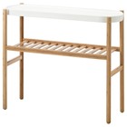 Пьедестал для цветов САТСУМАС, 70 см, бамбук, белый - Фото 1