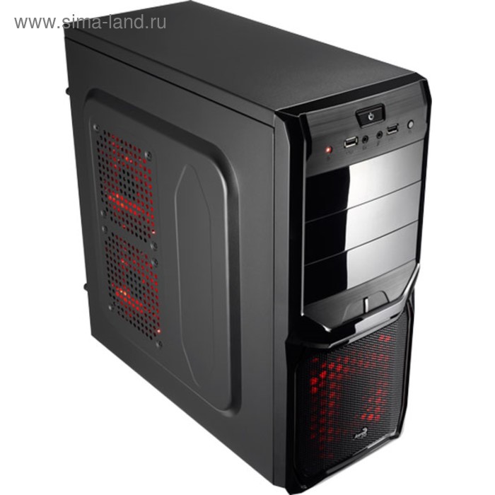 Корпус Aerocool V3X, без БП, ATX, черный - Фото 1