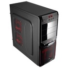 Корпус Aerocool V3X, без БП, ATX, черно-красный - Фото 1