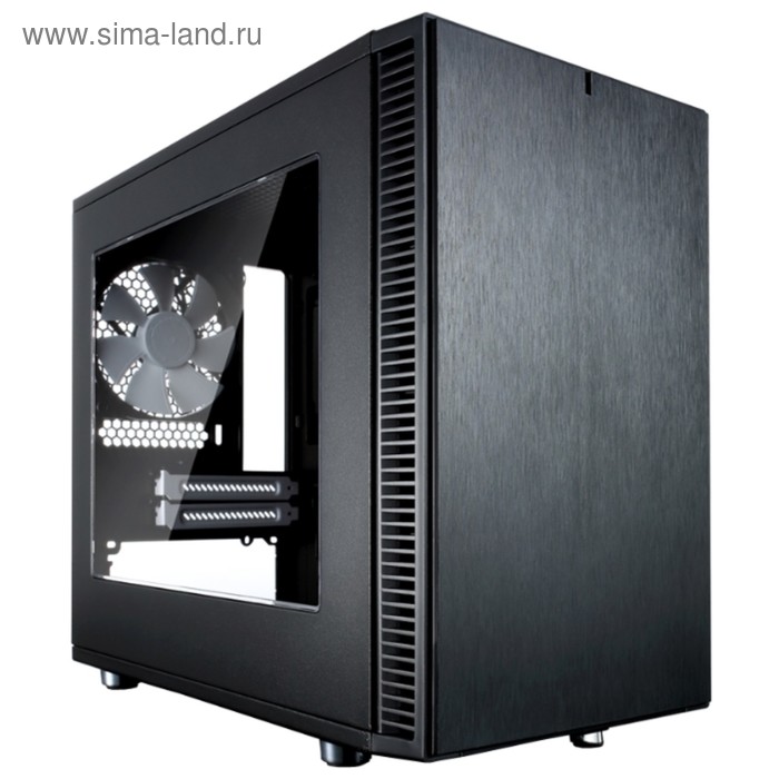 Корпус Fractal Design Define Nano S Window, без БП, miniITX, черный - Фото 1