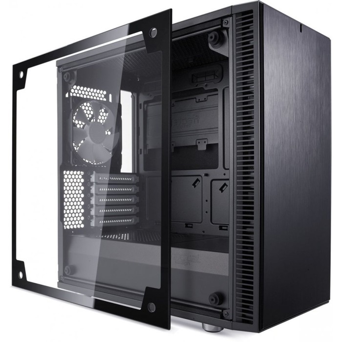 Корпус Fractal Design Define Mini C TG, без БП, mATX, черный - фото 51294261