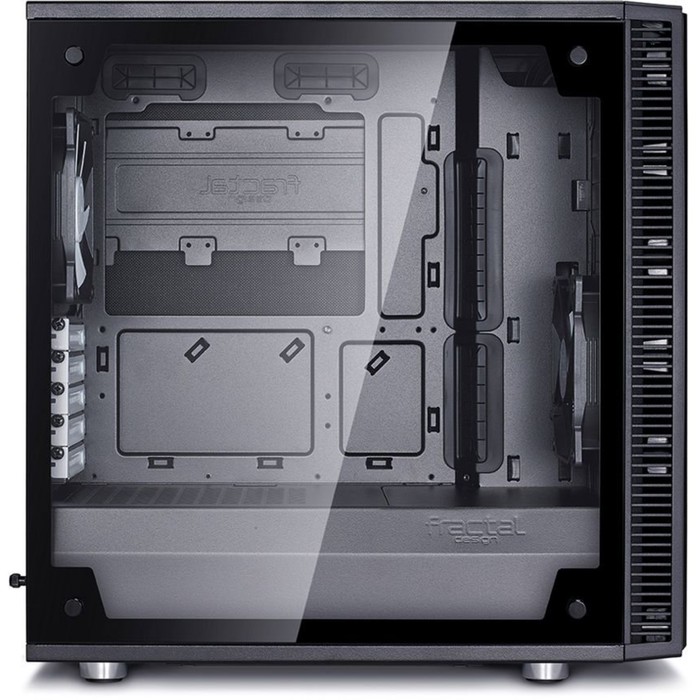 Корпус Fractal Design Define Mini C TG, без БП, mATX, черный - фото 51294265