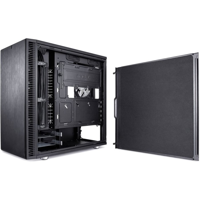 Корпус Fractal Design Define Mini C TG, без БП, mATX, черный - фото 51294268