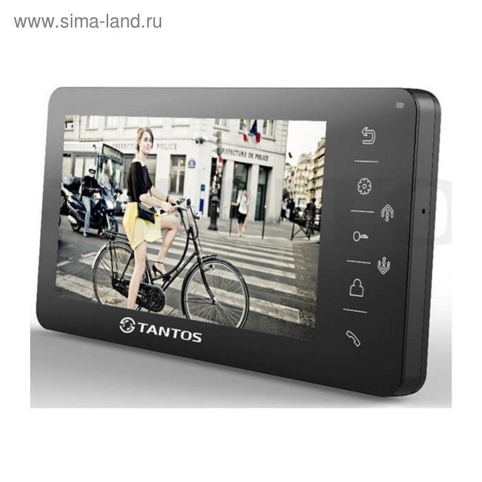 Монитор видеодомофона Tantos Amelie (Black), 7", hands free, подключение видеокамер - Фото 1