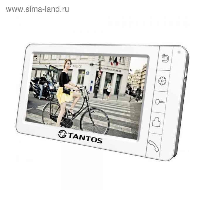 Монитор видеодомофона Tantos Amelie SD (White), 7", hands free, порт SD, подключение видеокамер   29 - Фото 1