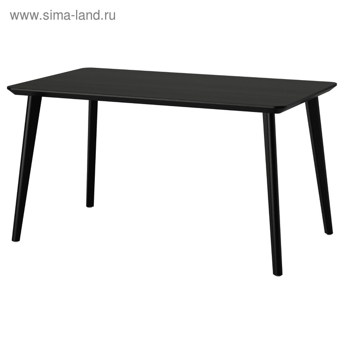Стол ЛИСАБО, черный, 140x78 см - Фото 1