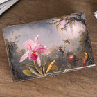 Шкатулка сундучок "Колибри и орхидея" 16х24х12 см - Фото 3