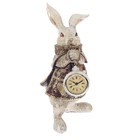 Сувенир полистоун с часами "Белый кролик в камзоле" 25х10х13,5 см - Фото 2