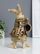 Фигурка - часы настольные полистоун «Белый кролик в камзоле», 25×10×13.5 см  (артикул 2467762)  большой выбор товаров оптом и в розницу по низким ценам с доставкой