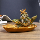 Сувенир полистоун блюдо интерьерное "Лягушонок в короне" 12х14х21 см - Фото 3