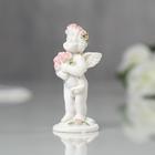 Фигурка полистоун «Ангел в розовом веночке с букетиком», 6.8×2.8×3 см, МИКС - Фото 4