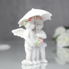 Фигурка полистоун «Ангелочки под зонтиком в розовых веночках», 8.5×6.7×6.5 см - Фото 2