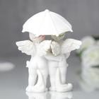 Фигурка полистоун «Ангелочки под зонтиком в розовых веночках», 8.5×6.7×6.5 см - Фото 4