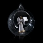Сувенир полистоун "Ангел-девушка в стеклянном шаре" МИКС 9х7,5х7,5 см - Фото 5