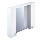 Шкаф-зеркало, 90 см, белый, Rise, IDDIS - Фото 7
