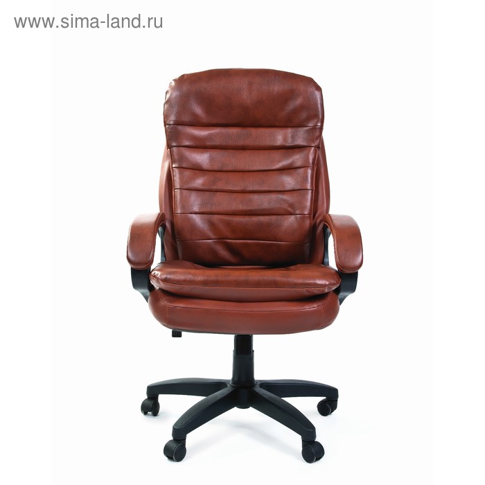 Офисное кресло Chairman 795 LT, экокожа, коричневый - Фото 1