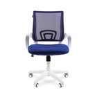 Офисное кресло Chairman 696, белый пластик, синий - Фото 1