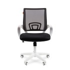 Офисное кресло Chairman 696, белый пластик, чёрный - Фото 1