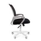 Офисное кресло Chairman 696, белый пластик, чёрный - Фото 3