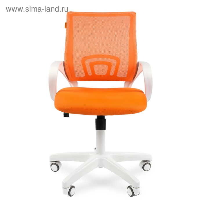 Офисное кресло Chairman 696, белый пластик, оранжевый - Фото 1