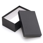 Набор коробок 3 в 1 "Черный крафт", однотонные, 23 х 15 х 9,5 - 19 х 12 х 7,5 см - Фото 3