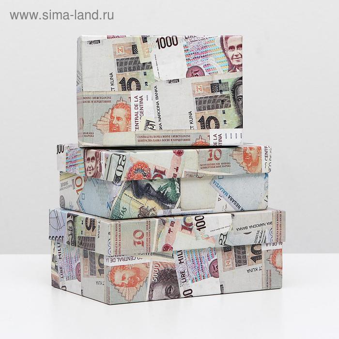 Набор коробок 3 в 1 "Деньги", 19 х 12 х 7,5 - 15 х 10 х 5 см - Фото 1