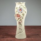 Ваза керамическая "Азалия", настольная, белая, цветная лепка, 32 см, авторская работа - Фото 8