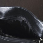 Сумка женская, 3 отдела на молниях, 2 наружных кармана, цвет чёрный - Фото 3