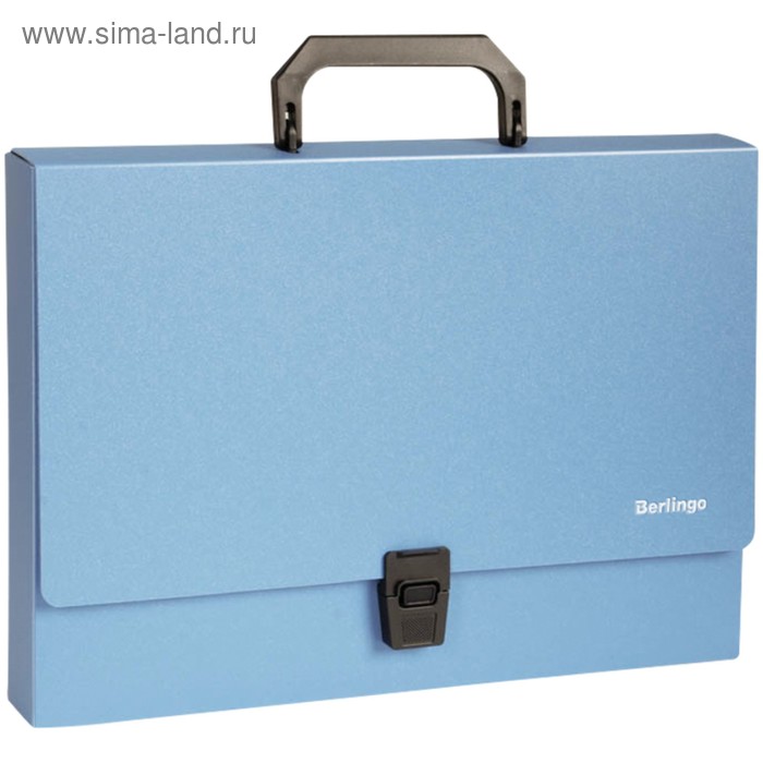 Папка-портфель А4, 1 отделение Berlingo Standard, 1000 мкм, синяя 117158 - Фото 1