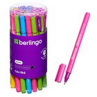 Ручка гелевая 0,5 мм Berlingo Color Stick, стержень чёрный, корпус микс - Фото 3