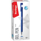 Ручка гелевая 0,5 мм Berlingo Velvet, стержень синий - Фото 5