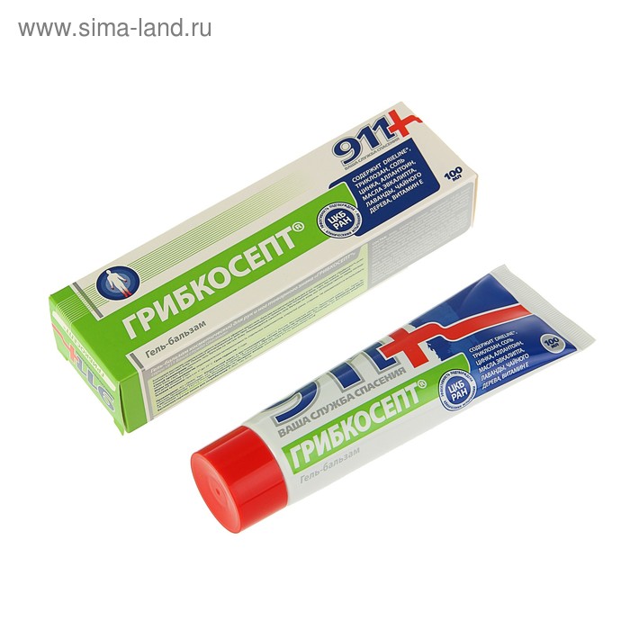 Гель для рук и ног 911 «Грибкосепт» при грибковых инфекциях, 100 мл - Фото 1