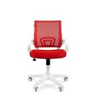 Офисное кресло Chairman 696, белый пластик, красный - фото 108998507