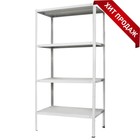 Стеллаж металлический для склада напольный ПАКС металл МС-244, 4 полки, 200×100×40 см, серый - Фото 2