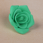 Набор цветов для  декора "Роза", из фоамирана, D=2 см, 10 шт, изумрудный - Фото 2
